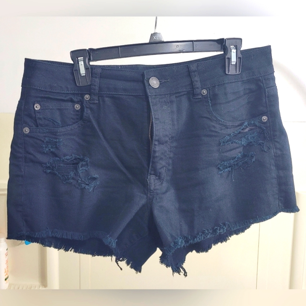 American Eagle Hi-Rise Festival Denim Shorts